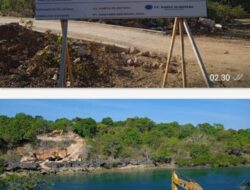 Jembatan Usu : Jembatan Gantung Perdana Diatas Laut Hubungkan Dua Pulau Di NTT 